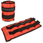 Strauss Orange Neoprene Ankle Weights 5 kg x 2 Units - 10Kg (Pack of 2)