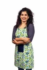 Inus Kitchen Apron For Waterproof Apron for Kitchen Flame Retardant For Home (Floral Green)