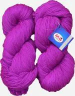 Simi Enterprise Purple Wool 3 Ply Wool, Hank Hand Knitting Wool, Art Craft Soft Fingering Crochet Hook Yarn, Needle Knitting Yarn Thread Dyed, 200 G