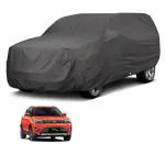 Auto Hub Car Body Cover Compatible with Mahindra XUV300 with Mirror Pockets, Triple Stitched, Water Resistant Car Cover, Grey