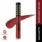 Iba Maxx Matte Liquid Lipstick (Burgundy Blush, 2.6 ml) Transfer Proof | Highly Pigmented | Non Drying | Vegan & Cruelty Free