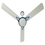 Eskon CRETA WHITE 3 Star 1200 mm Ultra High Speed 3 Blade Ceiling Fan (WHITE, SKY BLUE, Pack of 1)
