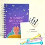 Lemme Be Period Planner Undated Daily Planner Notebook Habit Tracker | Sticker Book And Journal Planner Diary | Planner Organizer For Women