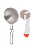 First Front Aluminium Tadka Pan With Stainless Steel Apex Pizza Cutter and (Multicolour, Pack of 2)