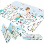 SPIRITUAL HOUSE Extra Large Reversible Baby Play Mat, BPA Free Learning & Crawling Foldable Foam Mat (200X150 x0.6CM)