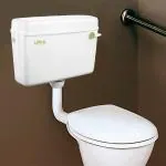 LIPKA PVC White Flushing Cistern Round Flush Tank For Toilet
