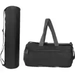 PANCHTATAVA Trendy Yoga Mat Cover/Yoga Mat Bag with Grey Duffel/Gym Bag For Men & Women  (Black, Sling Bag)