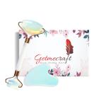 Getmecraft White Opalite Face Roller and Gua Sha Facial Massage Tool Set