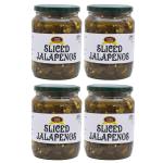 Food Essential Sliced Jalapenos, 2.720 kg. - Pack of 4 (680 gm. each) [ Great Topping for Pizza]