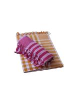 Gotla Textiles Gadwal Handloom Cotton Bathing Towels for Men & Women 150 x 75 cm (pack of 2)