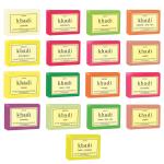 SWATI KHADI Ayurvedic Handmade Multi Flavor Soap For Glowing Skin And Body, 125 G (Pack Of 17)