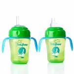 Baybee Green Baby straw Sipper Bottle 210 ml (6 - 30 M)