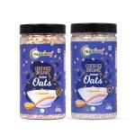 Nutriorg Breakfast Combo of Certified Organic Rolled Oats & Instant Oats 400g | Gluten Free