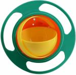 TruVeli Multicolor Plastic Portable Non Spill Feeding Toddler Gyro Bowl