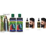 FIAGO Pure Adivasi Herbal Hair Oil For Hair Growth And Hair Fall Control Pack Of 2 (100 + 100 ML)+Beard Growth , Natural hair oil for Thicker & Longer Beard , 9 Natural Oil, Neem Oli and Almond Oil,No Harmful Chemicals Pack Of 2(50 ML)