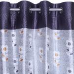 HOME MAX Bingo Grey Polyester Pack Of 2 Room Darkening Door Curtain, 122 X 213 Cm