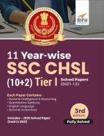 11 Year-wise SSC - CHSL (10+2) Tier I Solved Papers (2021 - 12) 3rd Edition