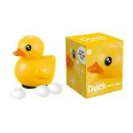 SUPER TOY Battery Operated Duck Egg Laying Musical Sound Toy with Colorful Lights