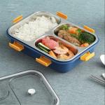 MADHAV Stainless Steel Lunch Boxes with 3 Compartment