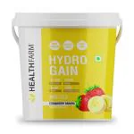 HealthFarm Hydro Gain Mass Gainer Protein| Whey Protein + Muscle Builder |5 KG|Strawberry Banana