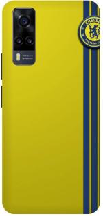 GOLDALPHA Yellow Plastic Back Cover For Vivo Y51A