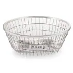 HAZEL Stainless Steel Utensil Drying Rack Medium Round Basket for Kitchen