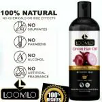 LOOMLO Onion Hair Oil for Hair Fall Control & Helps Promote Hair Growth