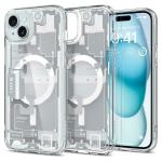 Spigen Ultra Hybrid Magfit Back Cover Case Compatible with iPhone 15 Plus (TPU + Poly Carbonate | Zero One White)