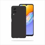 SUPER-ME Vivo Y31 2021 Black Leather Hard Case Back Cover
