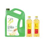 JIVO Cold Press Soyabean Oil 5 Ltr with Jivo Cold Press Sunflower Oil 2 Ltr