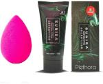 Plethora CC Air Cushion Primer Korean Mushroom Head Cosmetic Waterproof Primer - 70 ml (transparent) & 1 Beauty Blender Puff