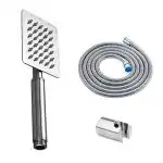 Sellzy Stainless Steel Heavy Rain Hand Shower Set (Silver, Chrome Finish) - 1 Piece