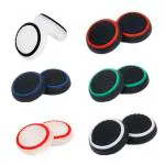 Microware 6 Pieces Thumbstick Grip Caps for PS4 Controller,Multicolor