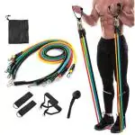 YIXTY Resistance Tube 5 Pcs set- Promotes Strength Training and Muscle Building Resistance Tube