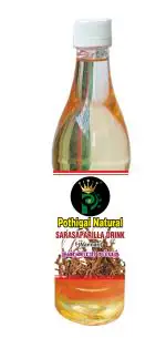 Pothigai Natural Sarasaparilla Drink / Pure and Natural coolant / Nannari sharbat - 750 ml