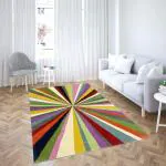 DEKOBUDDY handtuffted (premium) carpets in New Zeeland Wool Rugs for Home Décor, Dinning Room, Living Room, Guest Room , Bed Room & Custom Rugs (8 FT Height, multi color)