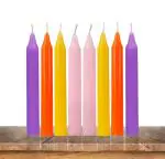 atorakushon Multi Colour Stick Candle specially for Ritual Festival Candles Decoration Lighting Diwali Pooja Needs Birthday Pack of 20 Diya/Candles