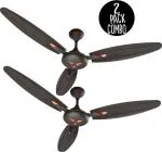 MinMAX NEO STAR ULTRA HIGH SPEED 1200 mm Anti Dust 3 Blade Ceiling Fan (SMOKE BROWN, Pack of 2)