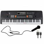 VikriDa Electronic Digital Piano Keyboard 61 Keys- Multi-Function Portable Piano Keyboard