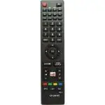 NIJ RC-4 CH UNI-93 Remote Control for LED, LCD Smart Reconnect TV with YouTube Function (Black)