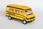 Enorme Pull Back Yellow School Bus Public Transport Toy Car with Openable Gate