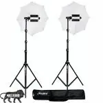 Prolite Extra-Heavy-Duty Porta Kit (14 feet) with Pair of Light Stands, Porta Lights and Umbrellas Professional Studio Setup