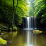 Love Creation 12x18 Size poster print for creative wall art- serenity-pond-10680(Non Sticker)