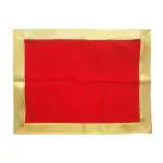 Sk Craft Red Velvet Cloth Asan For Pooja