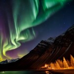 Love Creation 12x18 Size poster print for creative wall art- geometry-of-the-aurora-5939(Non Sticker)