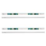 Syska SSK-SQ2401-PC-PO2 Straight Linear White Plastic 24 W LED Tubelight - Pack of 2