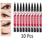 INAMORATA Insta Beauty Water Smudge Proof 36 Hour Long Lasting Liquid EyeLiner Pack of 10
