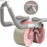 Shopeleven Ab Roller Wheel Automatic Return Abdominal Wheel Home Gym Strength Training Dynamic Core Trainer Plank Exercise Wheels For Home workout Gym Fitness