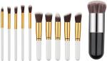 Bingeable Multicolor Foundation Brush Make Up Brushes Natural Professional Makeup Set Blending Tool Cosmetic Kits (Set Of 11)