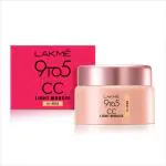 Lakme 9 To 5 Cc Mousse Beige Light Face Makeup With Natural Coverage, Spf 30, 25 Gm